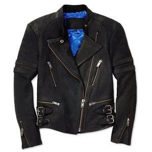 Aritzia Wilfred Bobine Leather Jacket